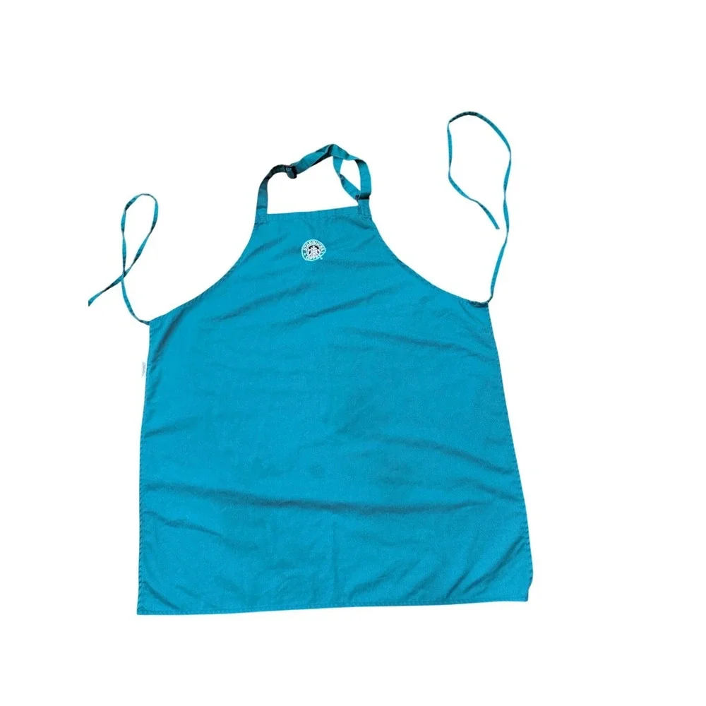 2 Starbucks Green Apron Coffee Shop Uniform Work Wear Adult Size‎ NS Made in USA
